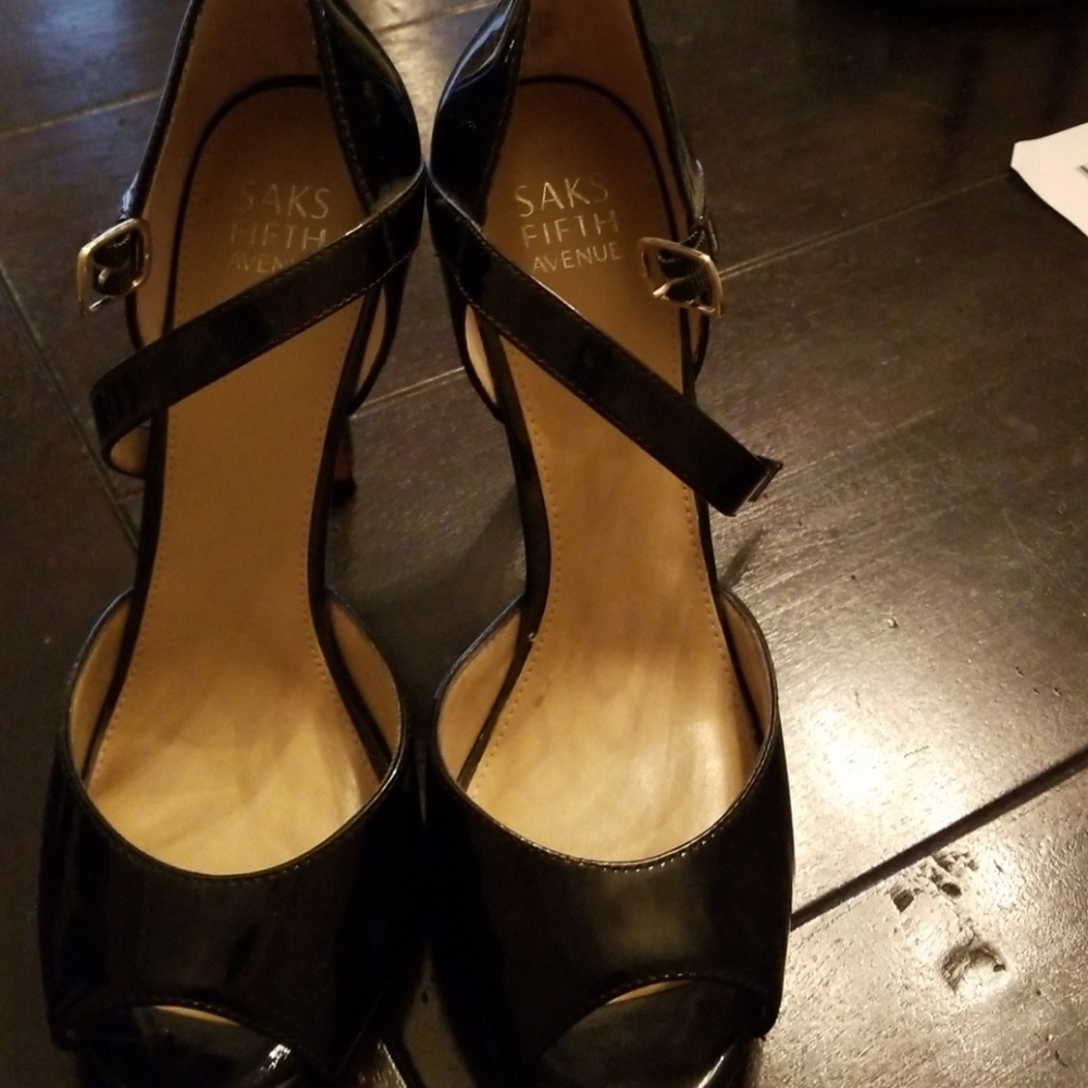 Peep Toe Patent Leather Mary Janes